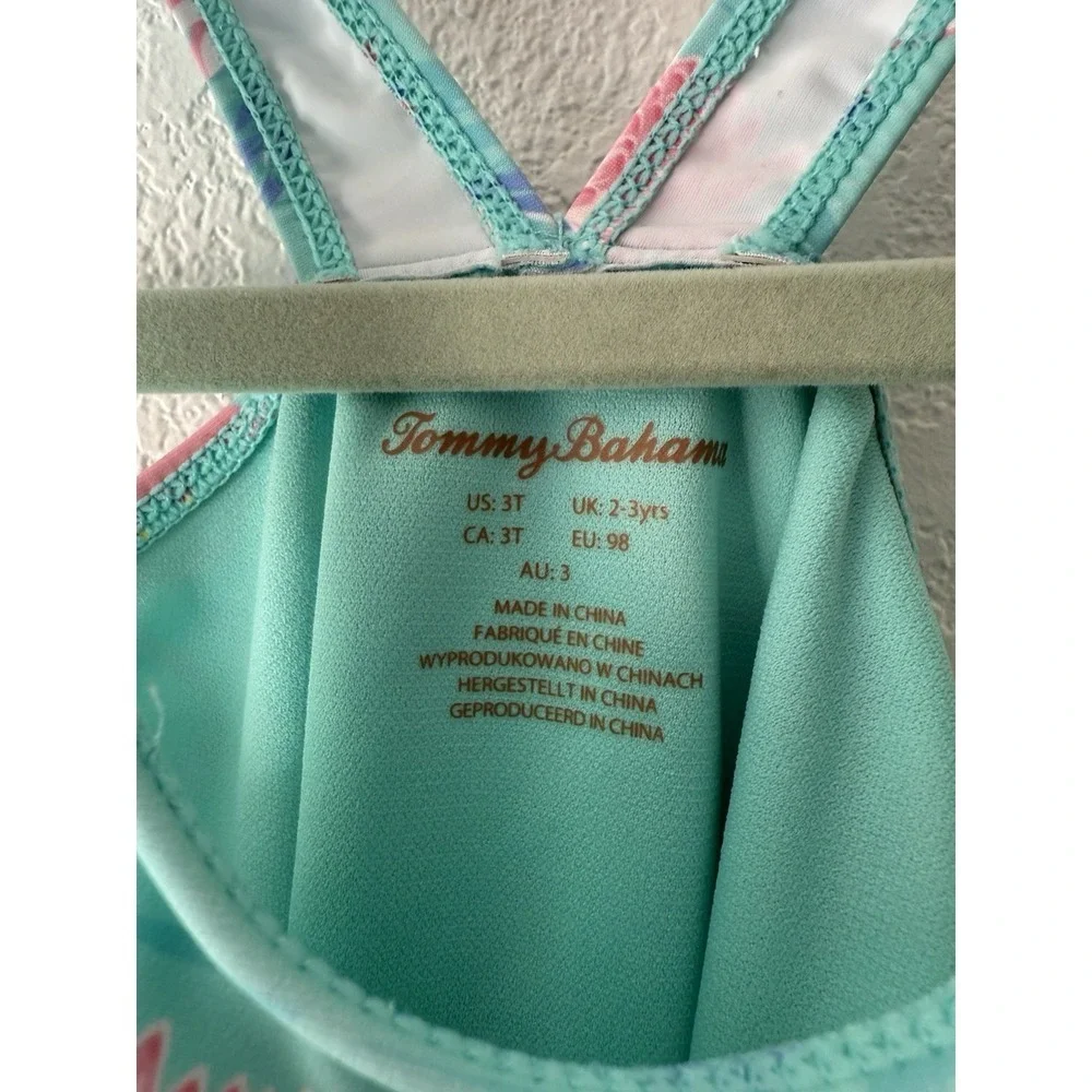 Tommy Bahama girls swimming suit flamingo floral Size 3